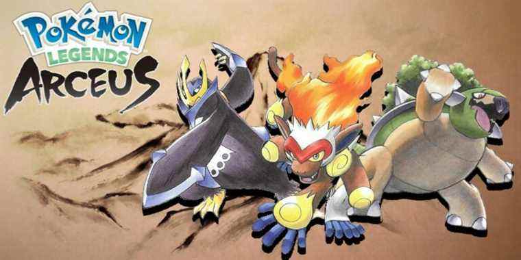 pokemon legends arceus torterra infernape empoleon