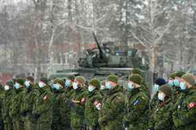 Troupes canadiennes de l'OTAN à Adazi, Lettonie le 3 février 2022. REUTERS/Ints Kalnins