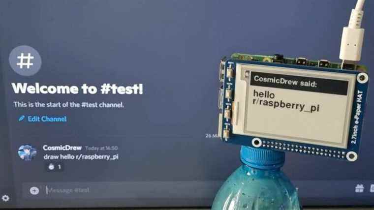 Raspberry Pi affiche les messages du serveur Discord sur l’écran E-Ink