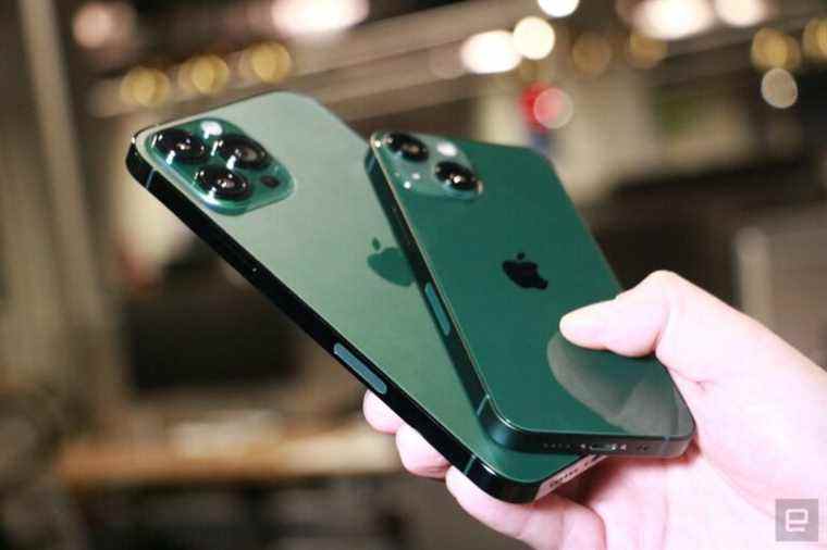 Régalez vos yeux avec les nouveaux iPhone 13 et 13 Pro verts