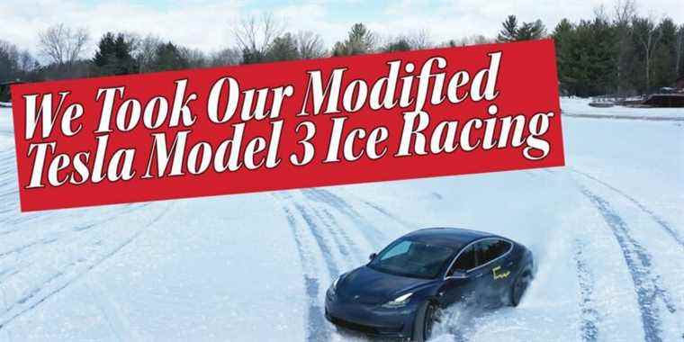 Regardez notre Tesla Model 3 Go Ice Autocrossing