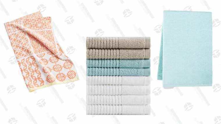 Regardez toutes ces serviettes de la collection Martha Stewart en vente chez Macy’s