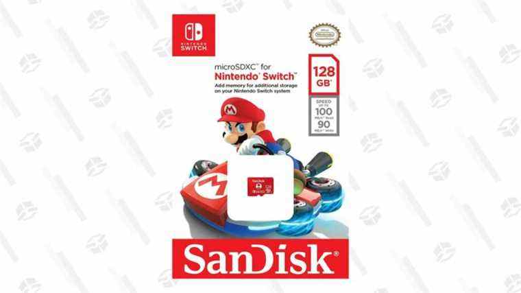 Téléchargez tous les jeux Switch sur cette carte MicroSD de 128 Go approuvée par Mario à 20 $