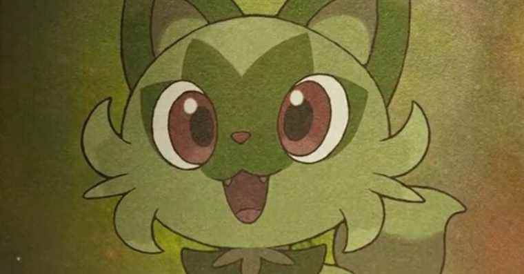 Tout le monde aime Sprigatito, le nouveau démarreur de Pokémon chat de mauvaises herbes
