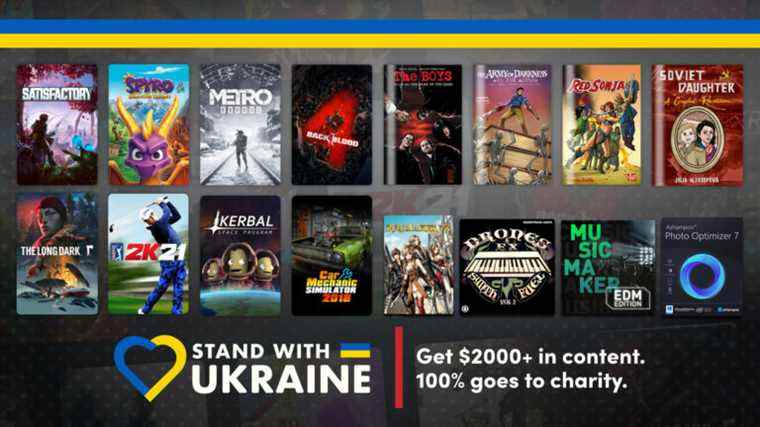 Ukraine Humble Bundle propose Satisfactory, Back 4 Blood et des dizaines d'autres jeux

