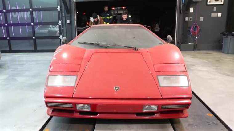 Vous ne croirez pas à quel point il y a du pipi de souris dans cette Lamborghini Countach de 1985