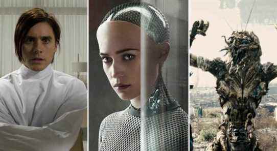 Nemo Nobody (Jared Leto), Ava (Alicia Vikander) from Ex Machina, and a Prawn from District 9