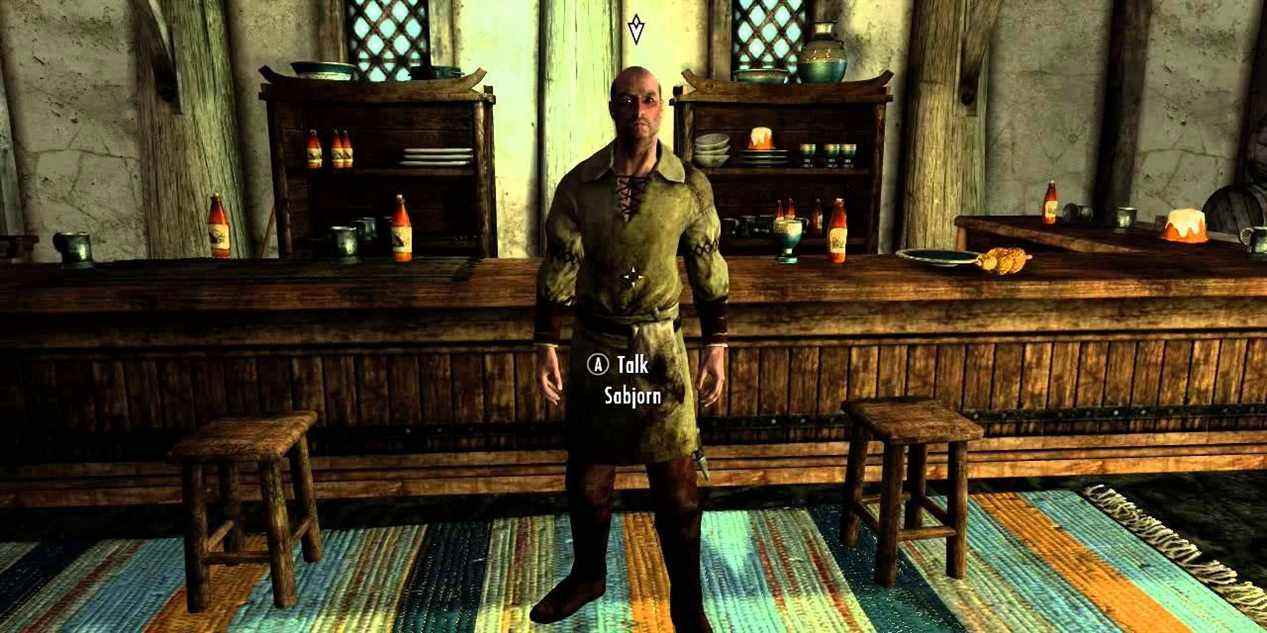 Sabjörn ;  un homme qui peut être piégé et envoyé en prison à Skyrim