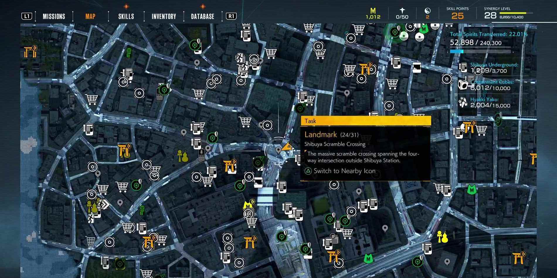 ghostwire-tokyo-hyakki-yako-guide-03-shibuya-scramble-landmark-map