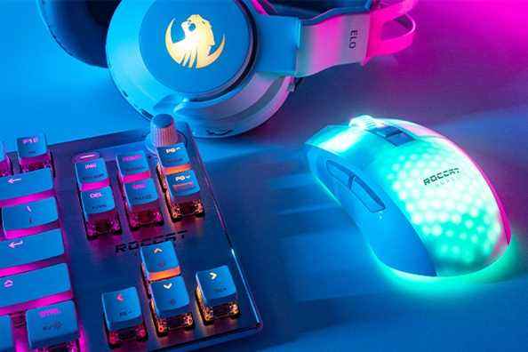 Roccat fabrique la souris en blanc (photo) et en noir.