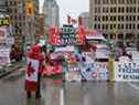 Freedom Convoy sur la rue Wellington à Ottawa, le 10 février 2022. Photo de Jean Levac/Postmedia