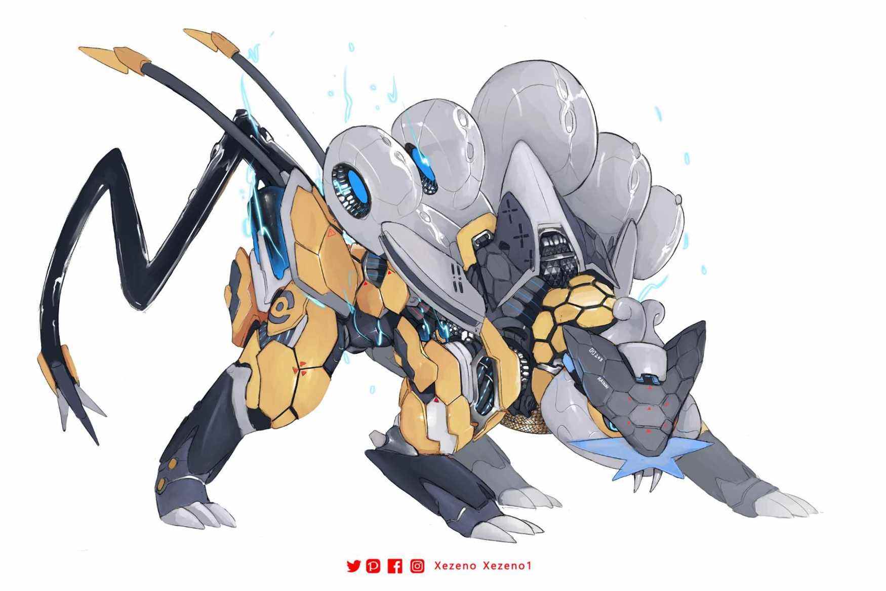 mecha-raichou-art