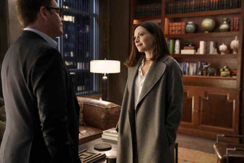 Michael Weatherly comme Jason Bull et Jill Flint comme Diana Lindsay dans Bull