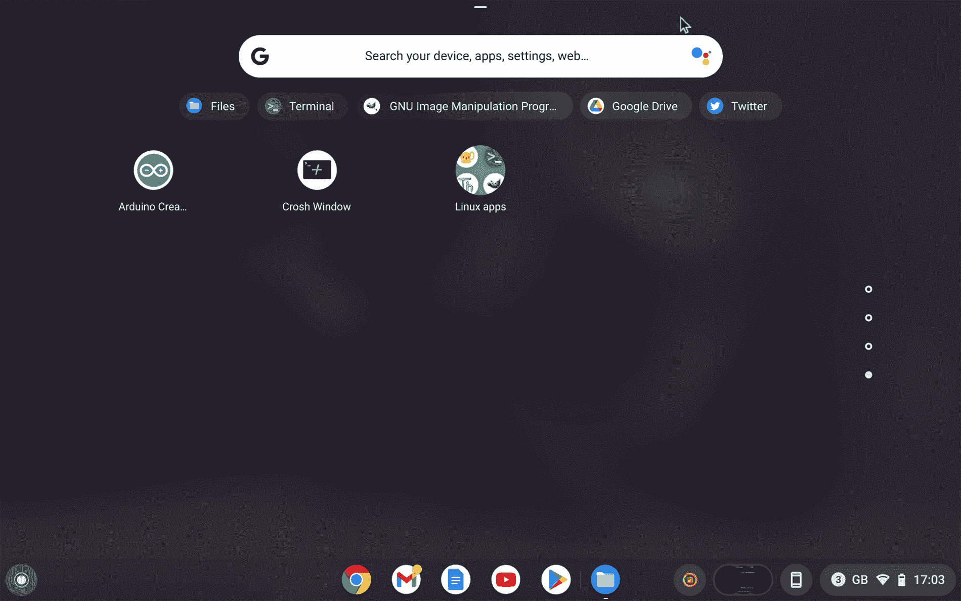 Exécutez Linux sur Chromebook