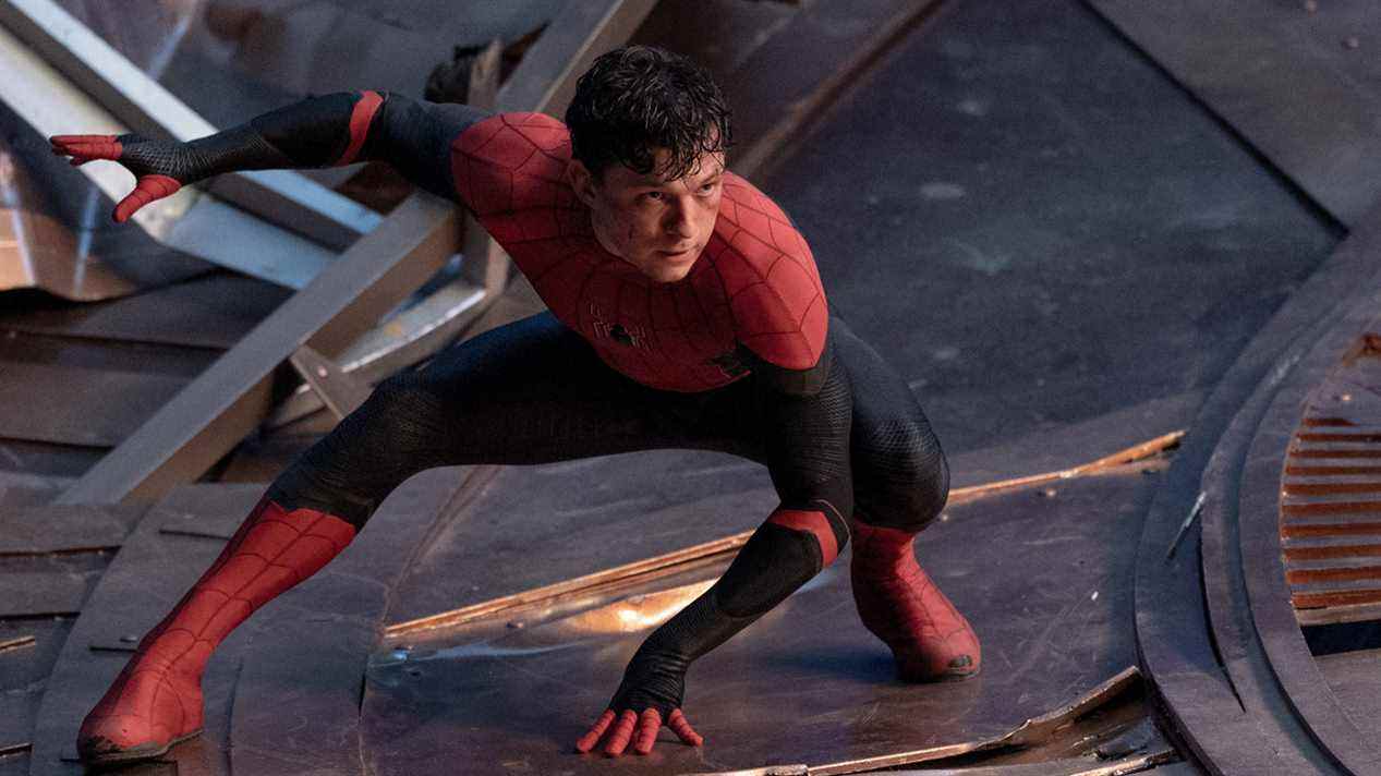 Tom Holland en tant que Spider-Man dans Spider-Man No Way Home