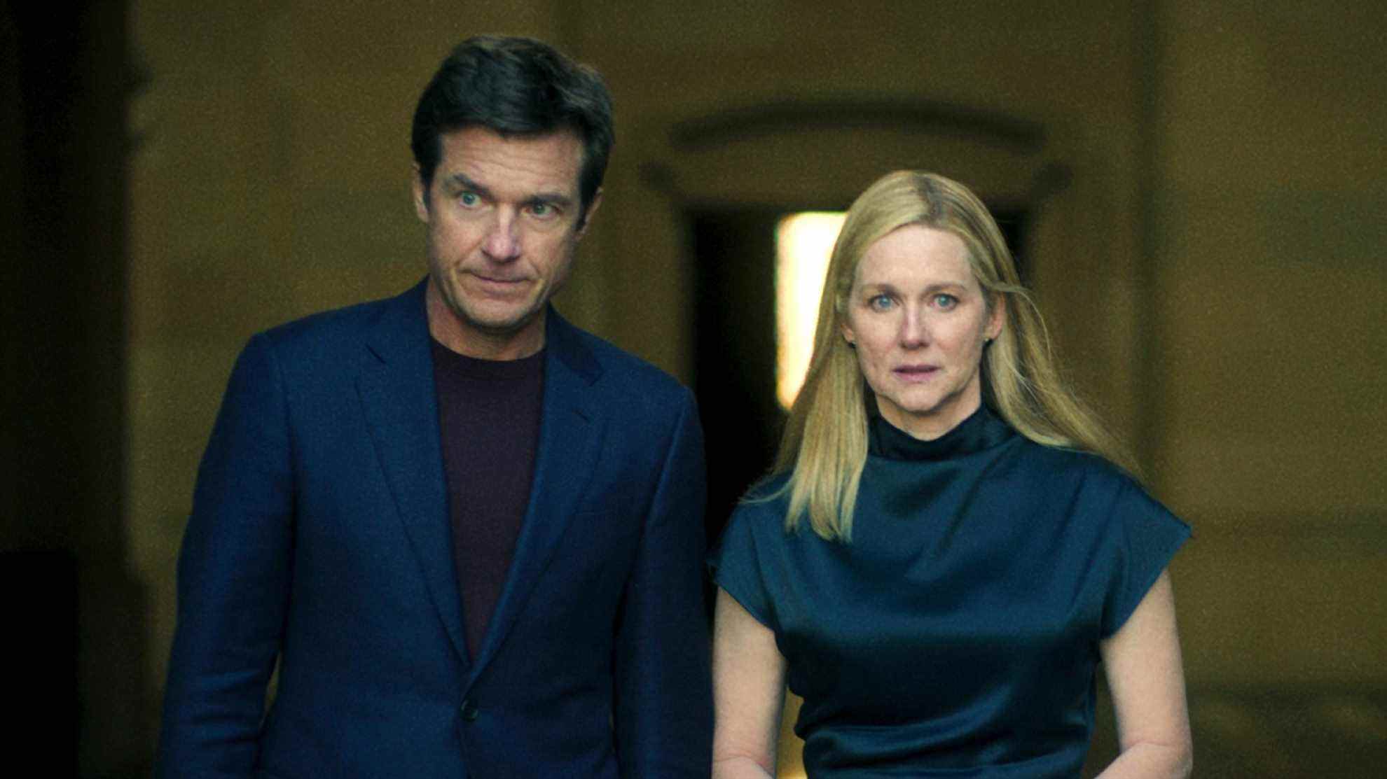 Jason Bateman comme Marty Byrde et Laura Linney comme Wendy Byrde dans Ozark saison 4