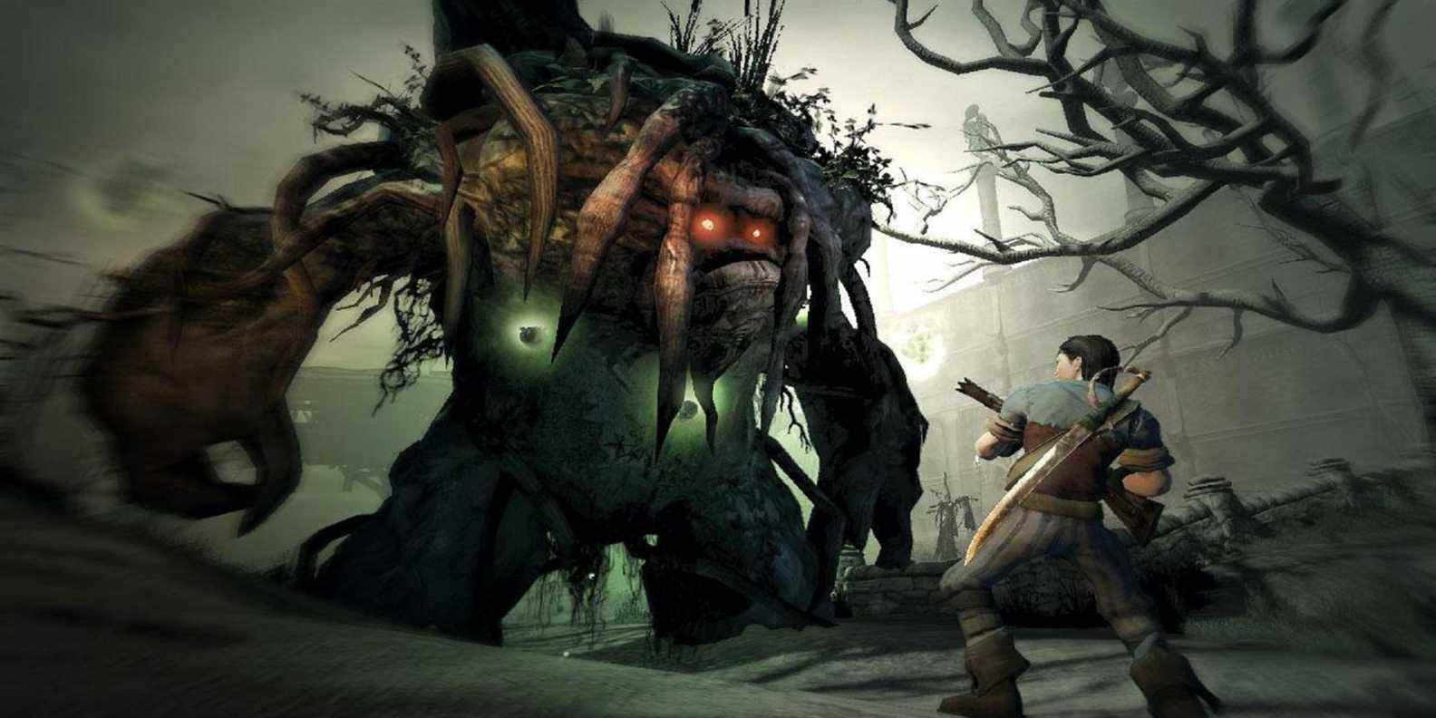 Le joueur de Fable 2 fait face à un monstre