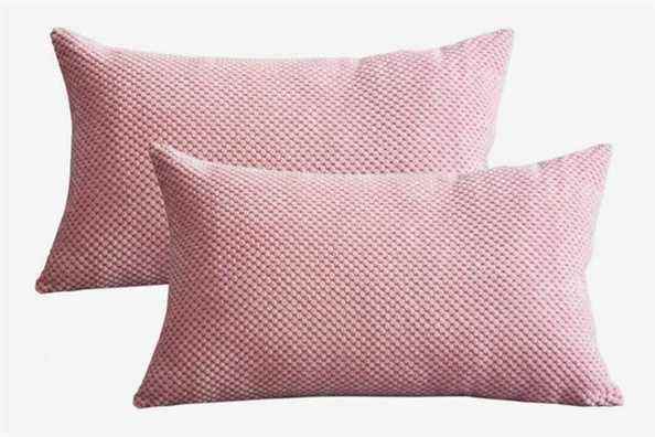 Housses de coussin en velours côtelé Lutanky (lot de 2)