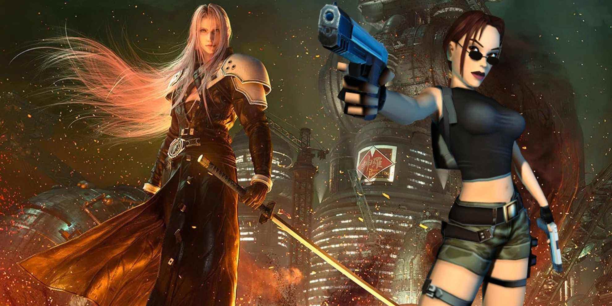 sephiroth and lara croft