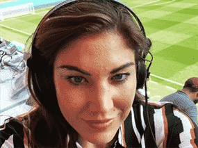 La star du football américain Hope Solo.