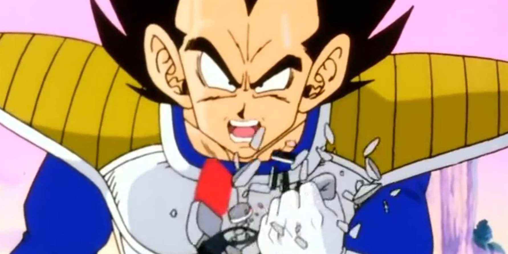 DBZ Vegeta casse son éclaireur