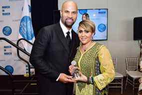 Le grand MLB Albert Pujols et sa femme Deidre, désormais séparée.  PATRICK MCMULLEN/ GETTY IMAGES