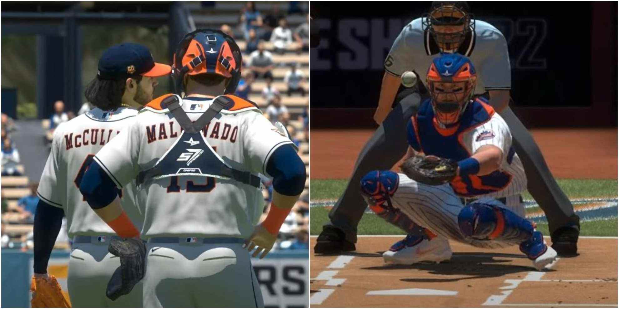 MLB The Show 22 Best Teams For Catchers Collage