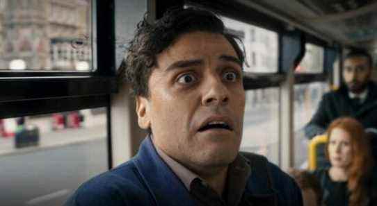 Oscar Isaac Steven shocked in Bus Moon Knight