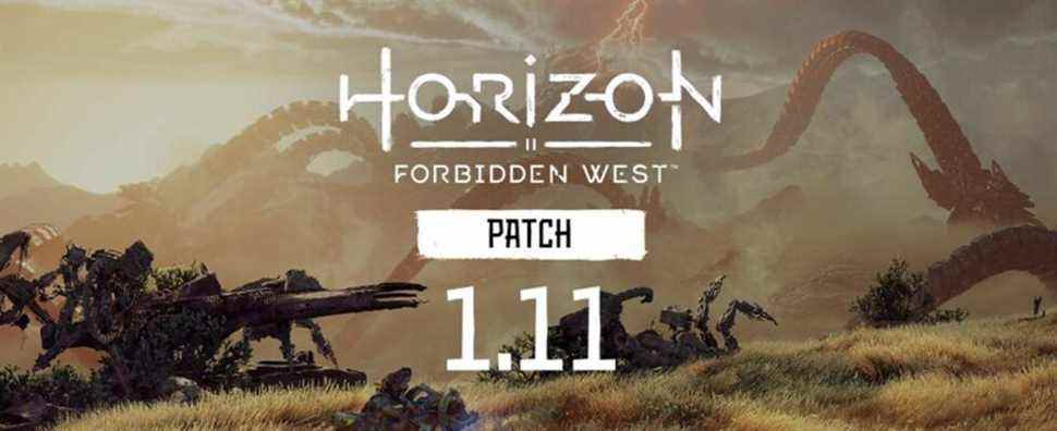 Horizon Forbidden West Patch 1.11 artwork