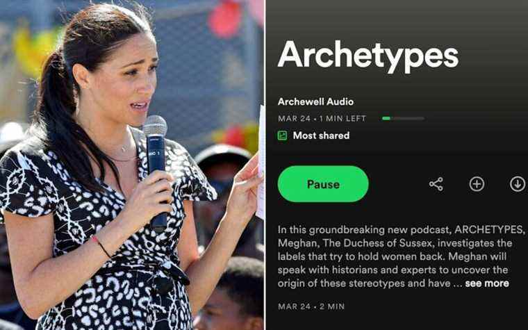 Meghan, duchesse de Sussex tente de déposer des «archétypes» pour son nouveau podcast Spotify