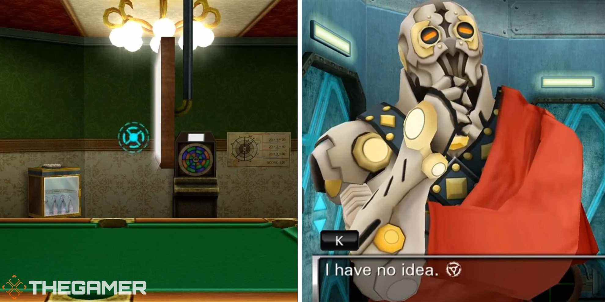 rec room pool table and K split image