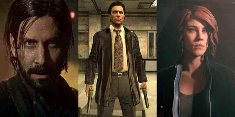 Remedy's Alan Wake in Alan Wake 2, Max Payne in Max Payne 2, and Jesse Faden in Control