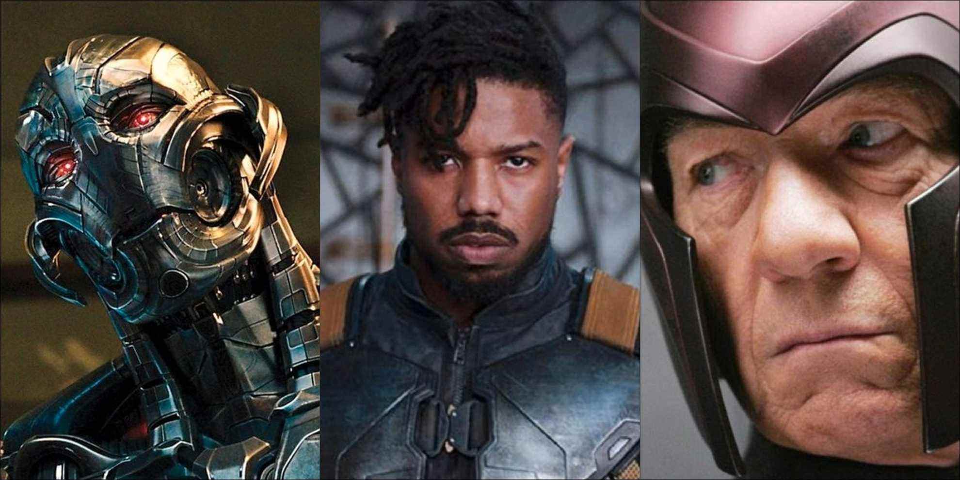 Ultron, Killmonger, and Magneto, three villains with great origin stories