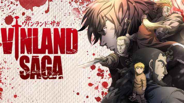 Affiche promotionnelle de Vinland Saga avec le casting principal