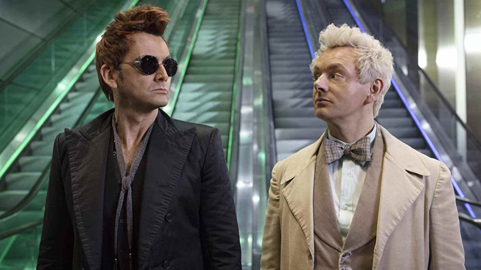 David Tennant et Michael Sheen dans Good Omens