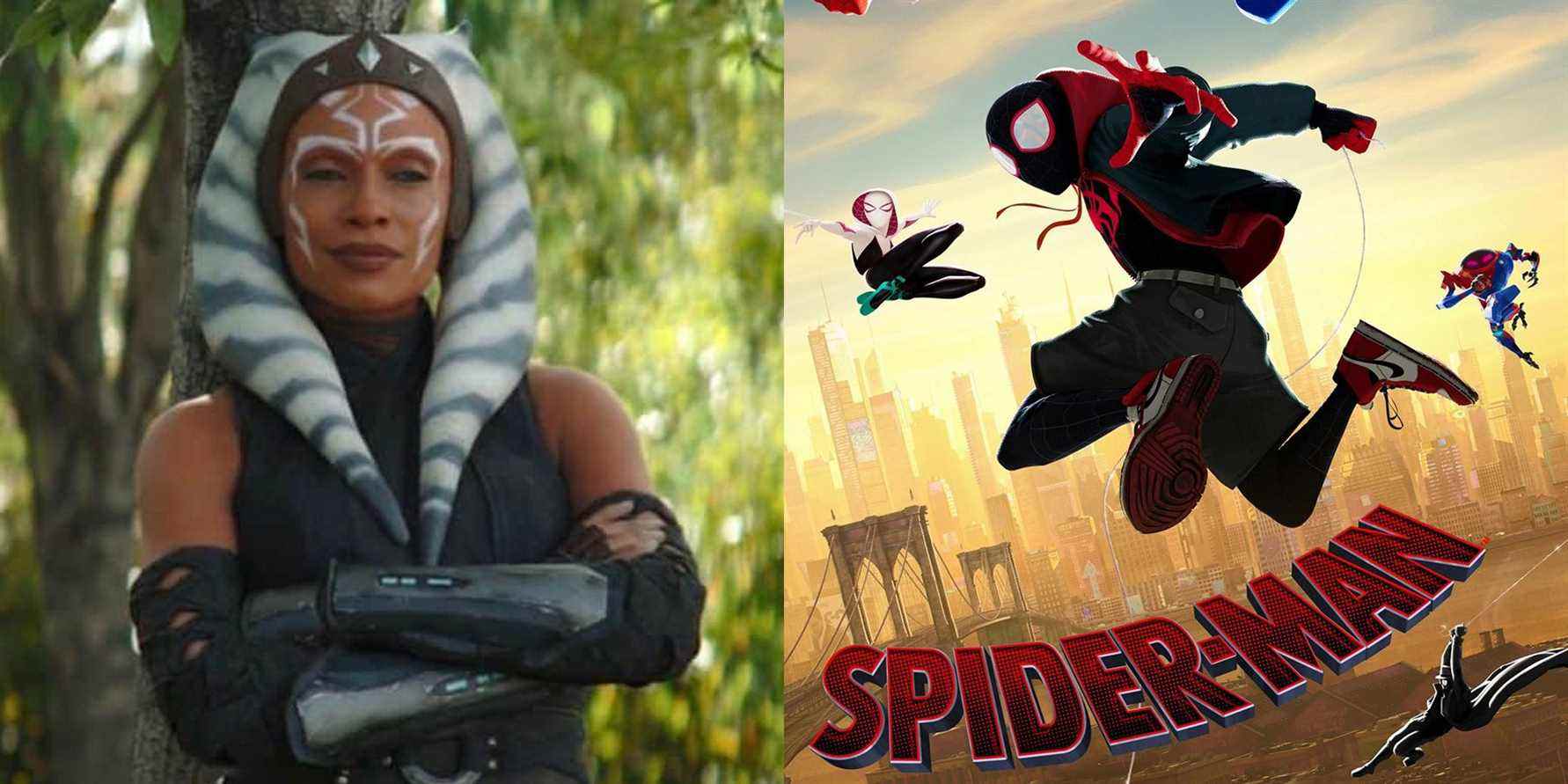 Star Wars Ahsoka Spider-Man Into the Spider-Verse Peter Ramsey