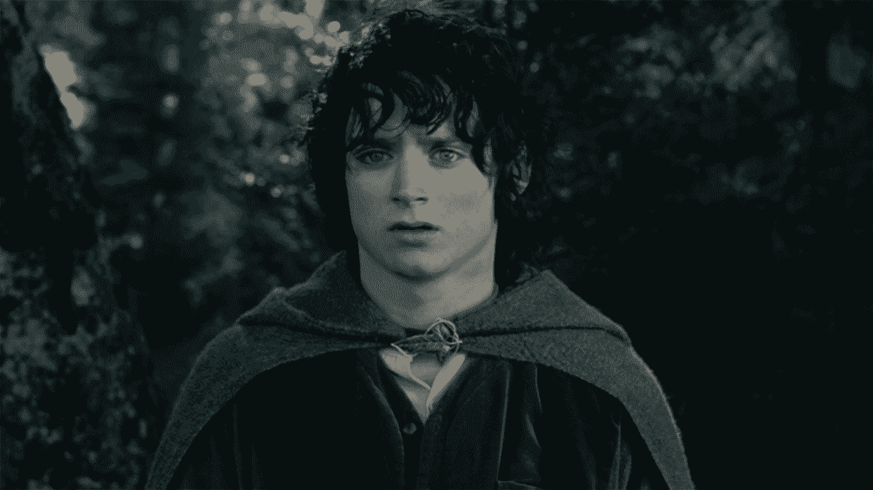 Elijah Wood dans le rôle de Frodo Baggins dans le Seigneur des Anneaux