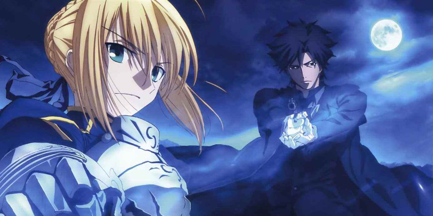 Saber et Emiya Kiritsugu, protagonistes de Fate/Zero.