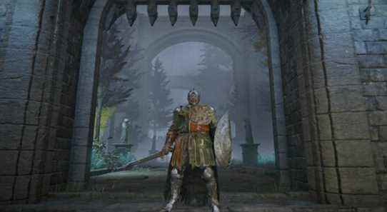 The entrance to Caria Manor in Elden Ring