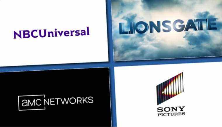 NBCUniversal, Lionsgate, AMC Networks, and Sony Pictures logos