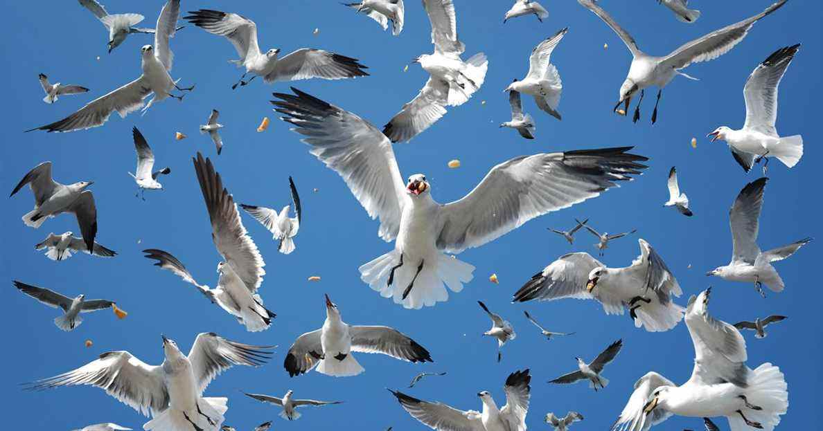 Les mouettes italiennes font des ravages sur les repas en plein air
