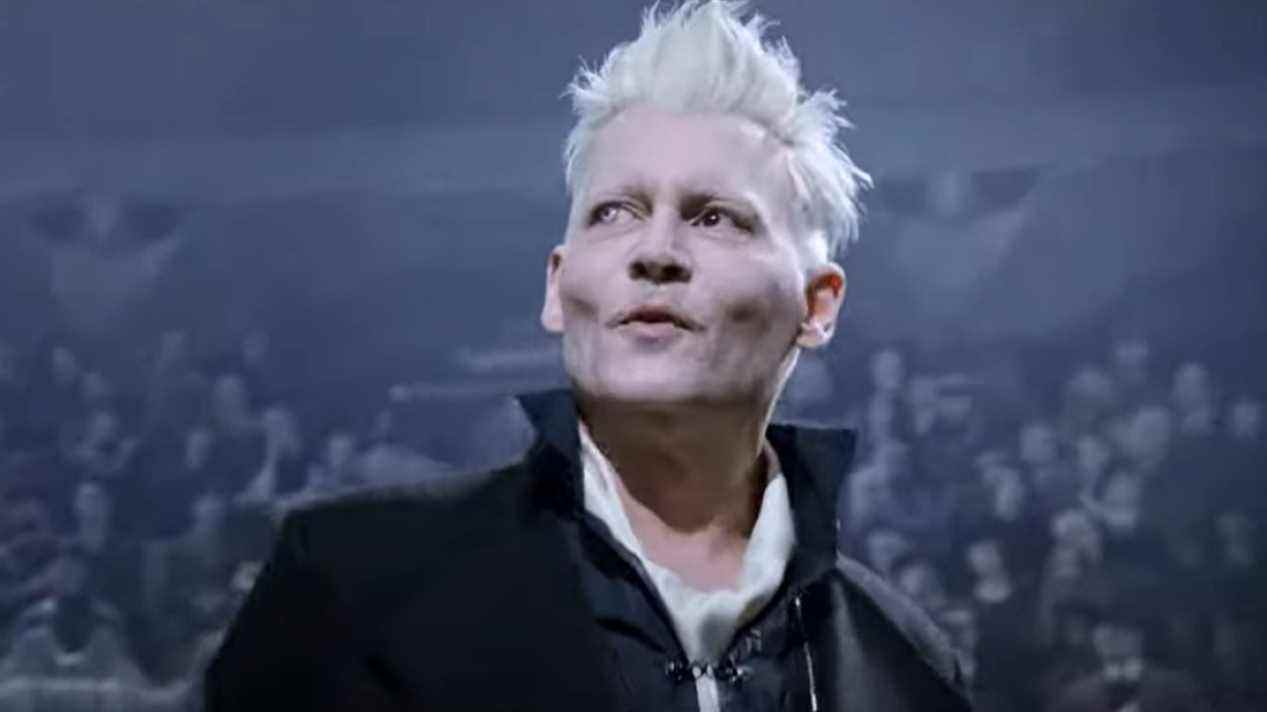 Johnny Depp dans le rôle de Grindelwald dans Les Animaux Fantastiques : Les Crimes de Grindelwald.