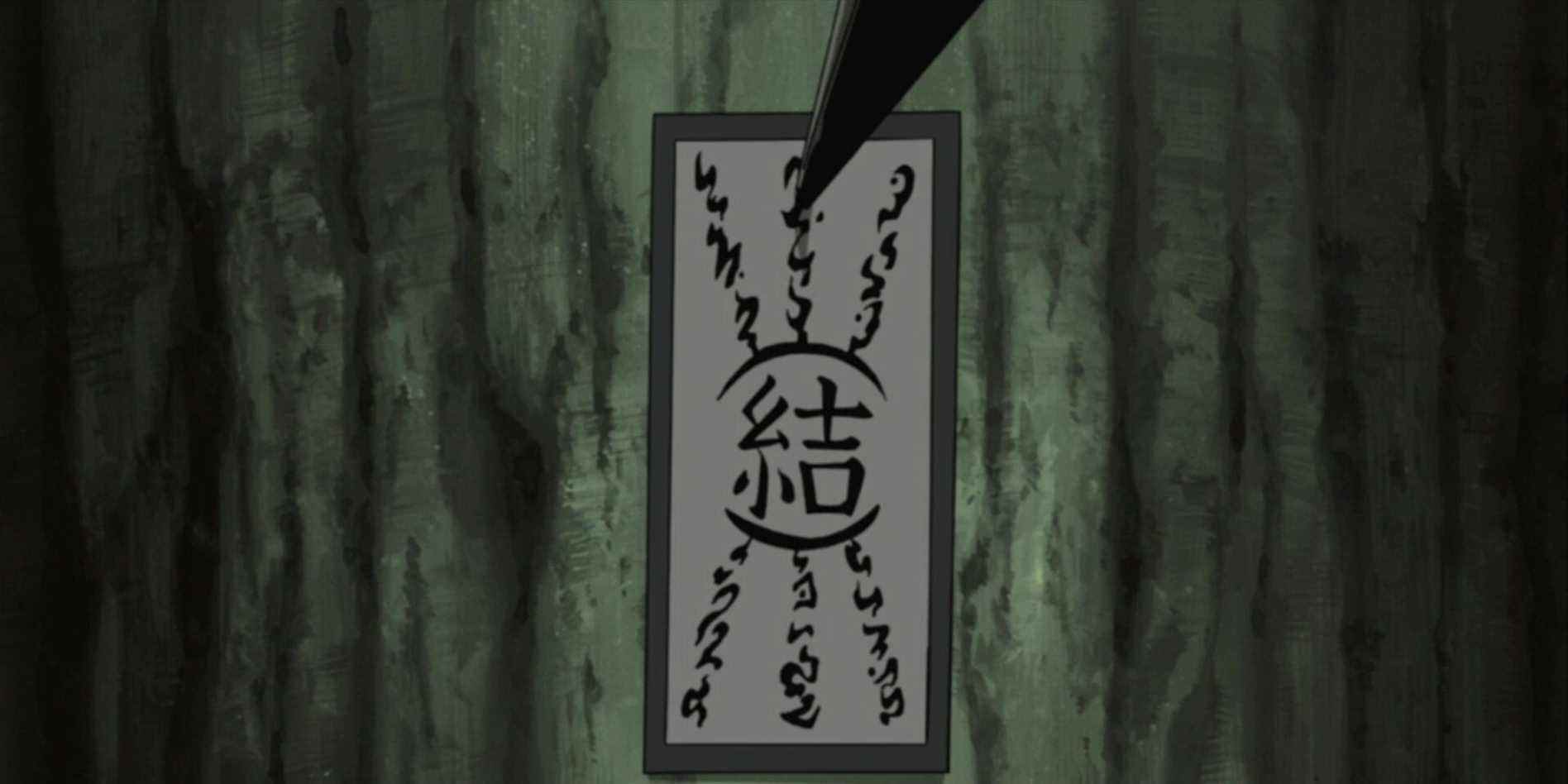 Étiquette de barrière dans Naruto