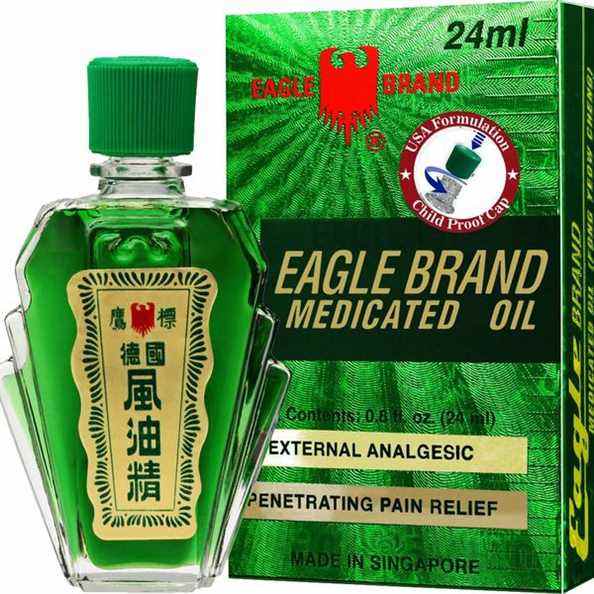 Huile médicamenteuse Eagle Brand (Feng You Jing), 24 mL