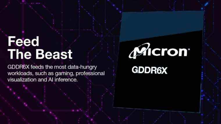 Micron 16 Go GDDR6X avec 24 Gbps pourrait faire ses débuts aux côtés de Nvidia Ada