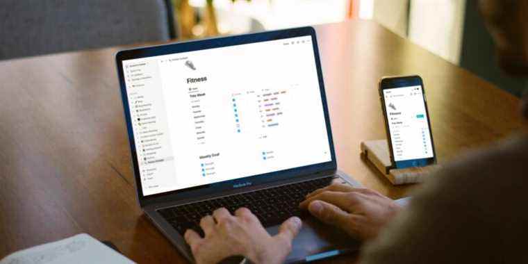 Comment utiliser Notion pour suivre vos objectifs de fitness