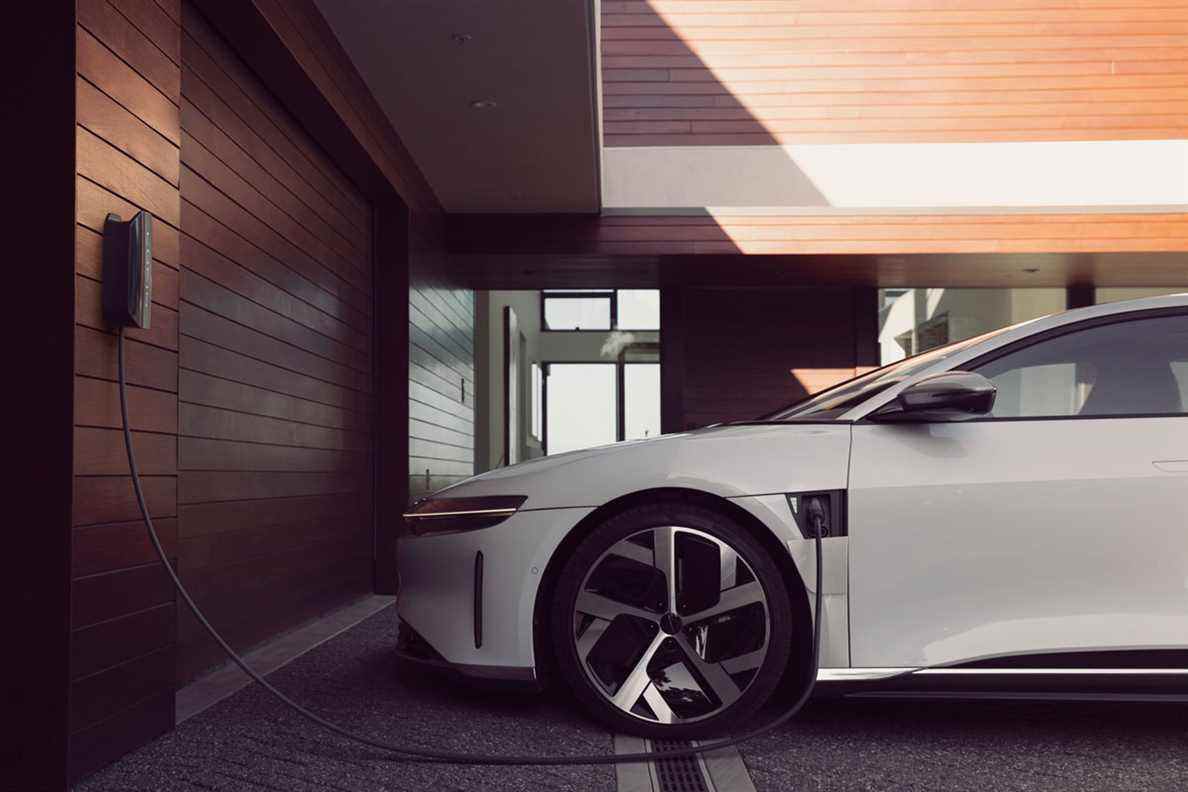 recharge lucid air ev