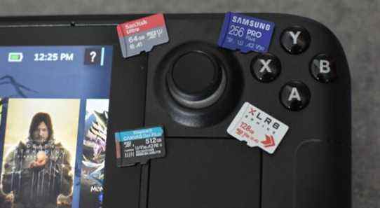 Les meilleures cartes microSD pour le Steam Deck