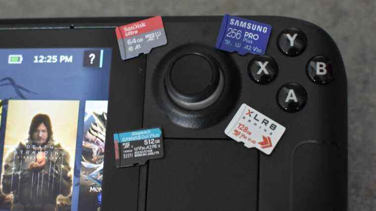 Les meilleures cartes microSD pour le Steam Deck

