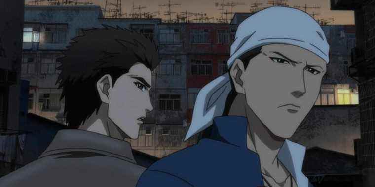 Ryo and Ren close-up in Shenmue anime